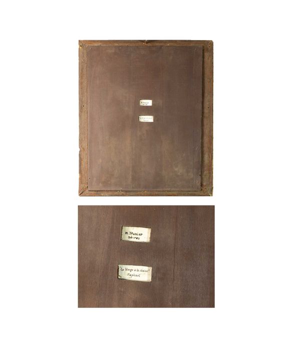 Pintura porcelana Sevres Madonna | Marcel Prunier