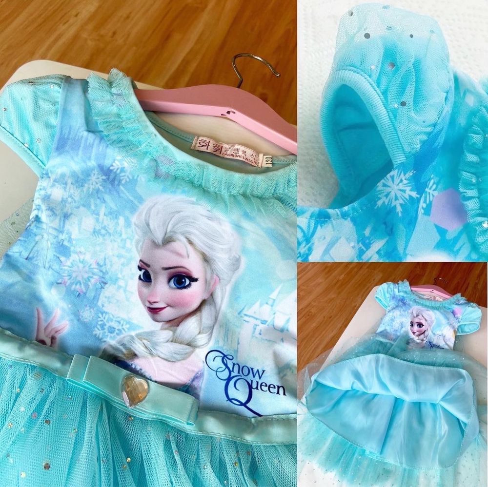 Платье Эльзы костюм Холодное сердце Ельзы 2-9 лет Frozen Фрозен 4 5