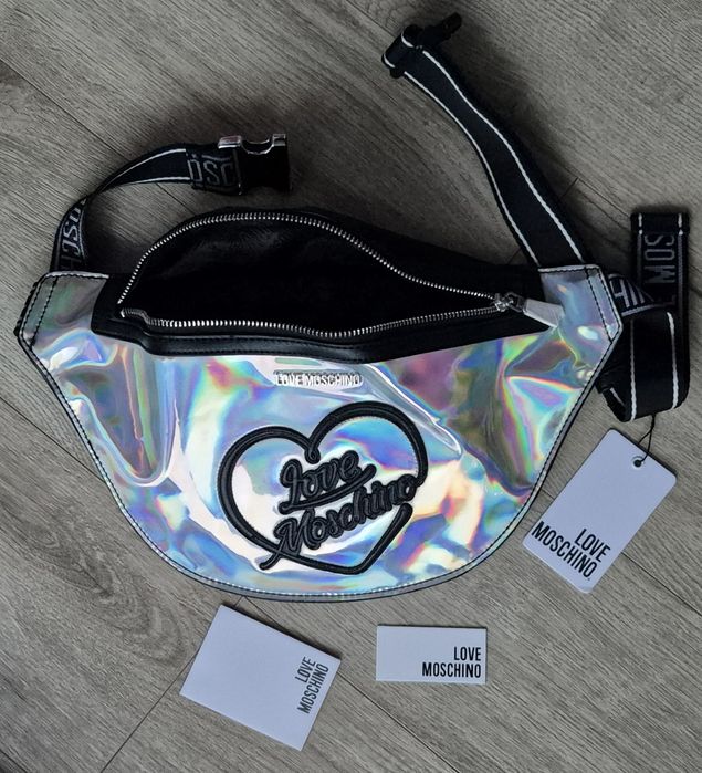 Nowa z metkami nerka saszetka torebka Love Moschino neonowa