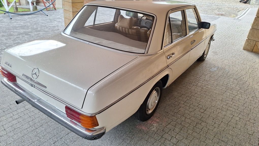 Ładny 50-letni mercedes w115