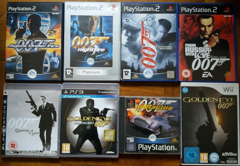 Jogos 007 James Bond Playstation e Nintendo