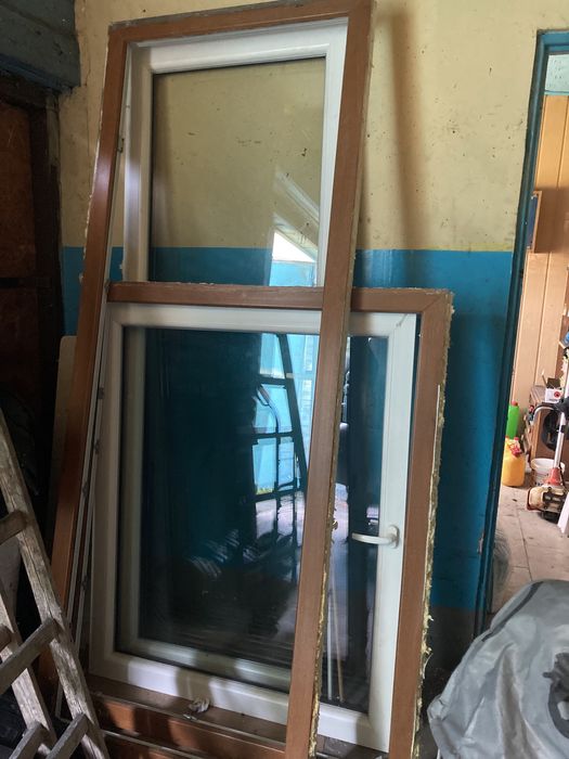 Okno i drzwi balkonowe z demontażu. Pakiet 2 szybowy