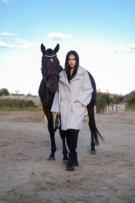 Дубленка белоснежная Натуральная Овчина