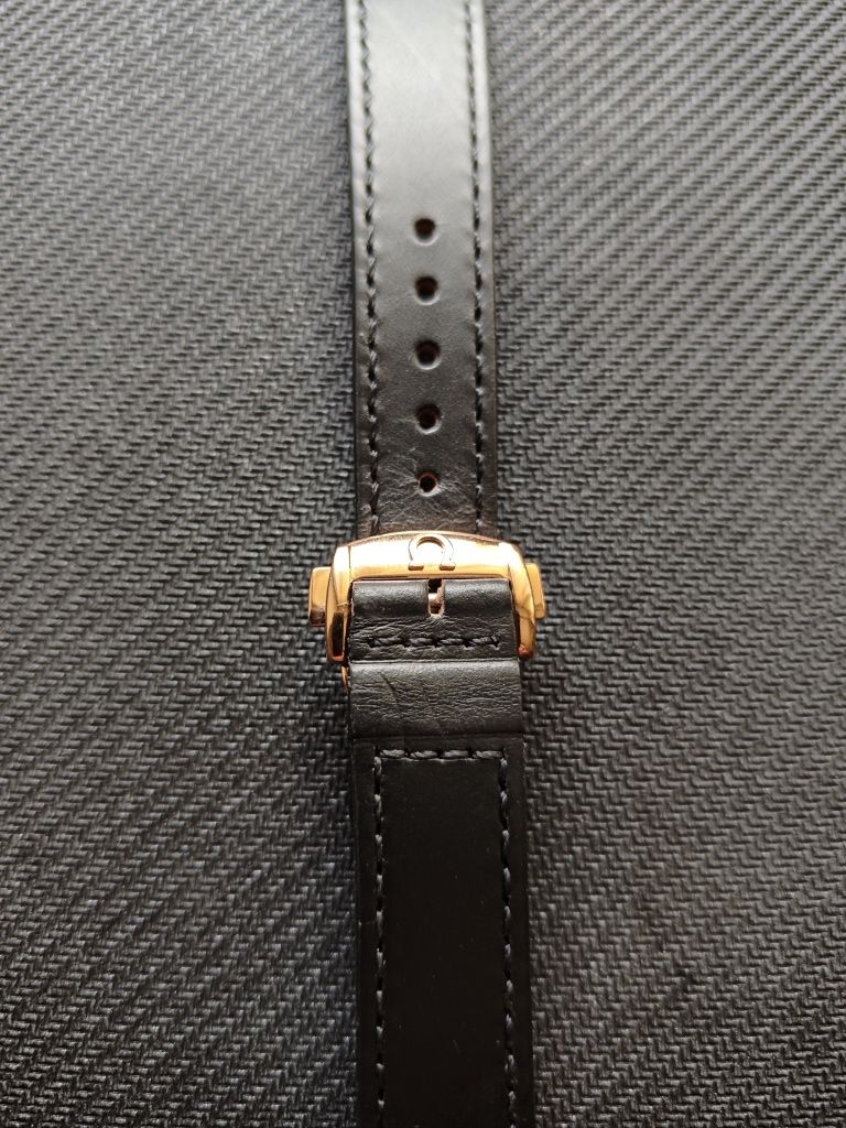 Klamerka motylkowa do zegarka Omega 16 mm. kolor różowe złoto
