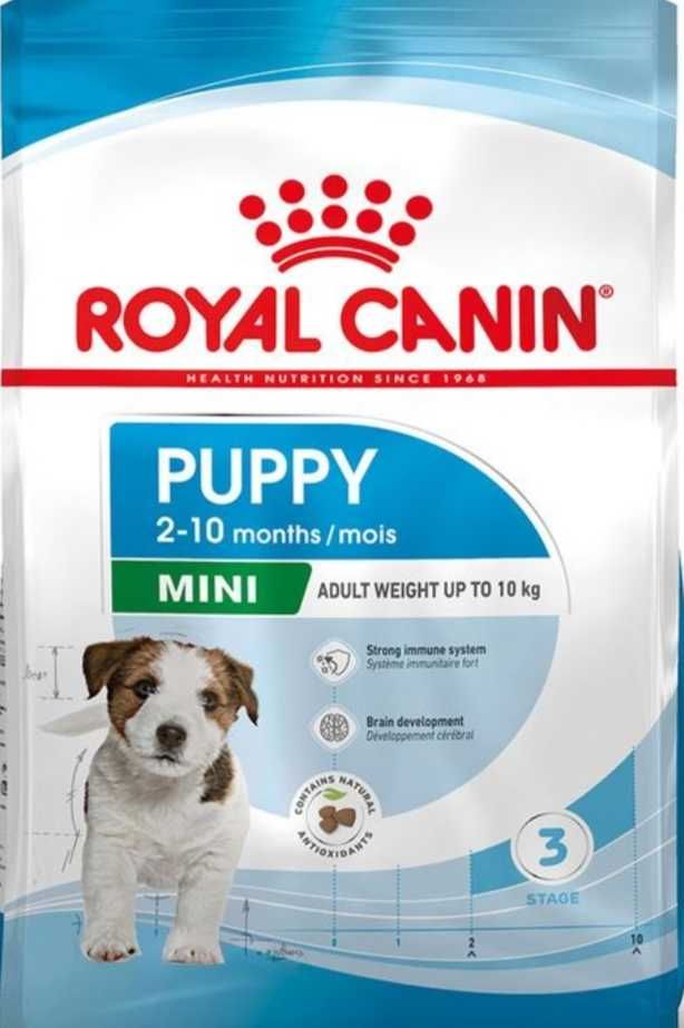 Royal Canin Mini Puppy 8kg 10*800g Gratis dwa wiaderka na karmę