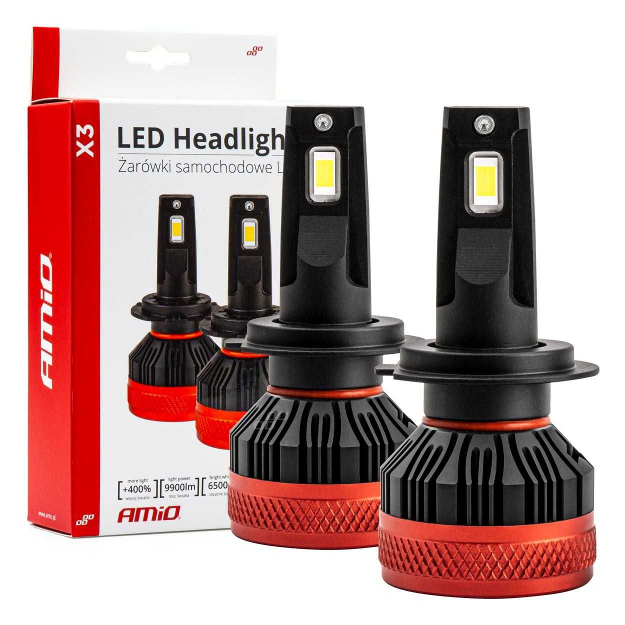 Żarówki Amio Led H7 mix