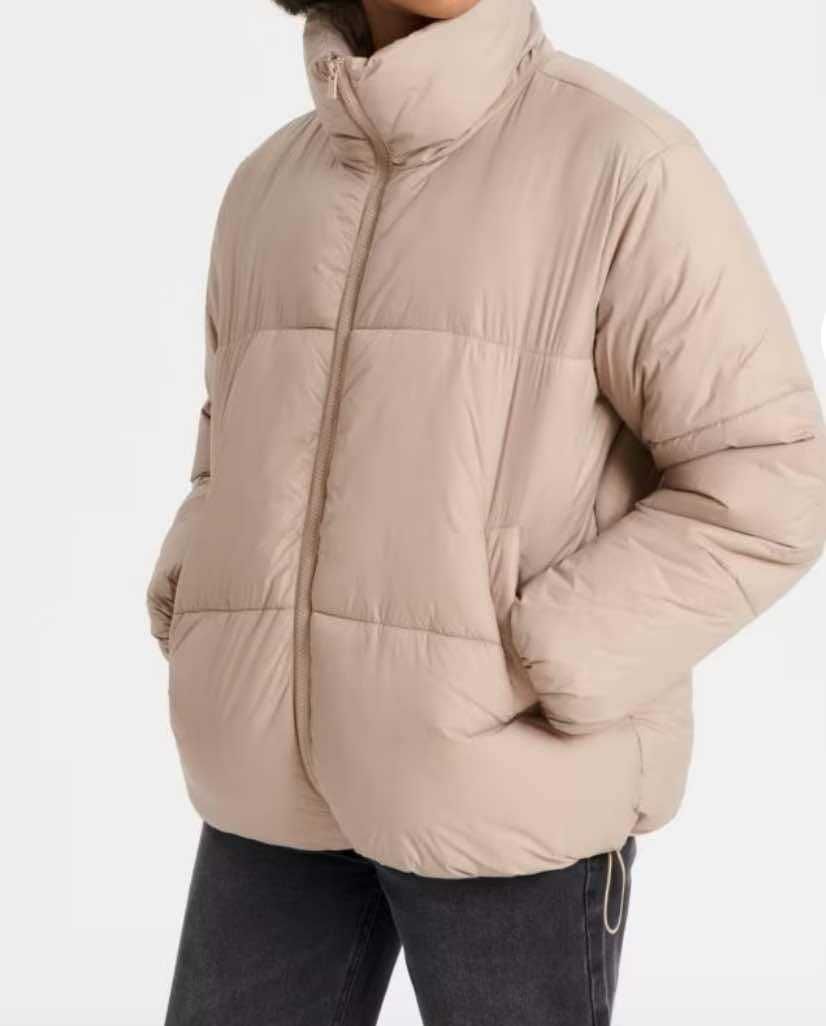 Sinsay 36 s m beżowa kurtka oversize