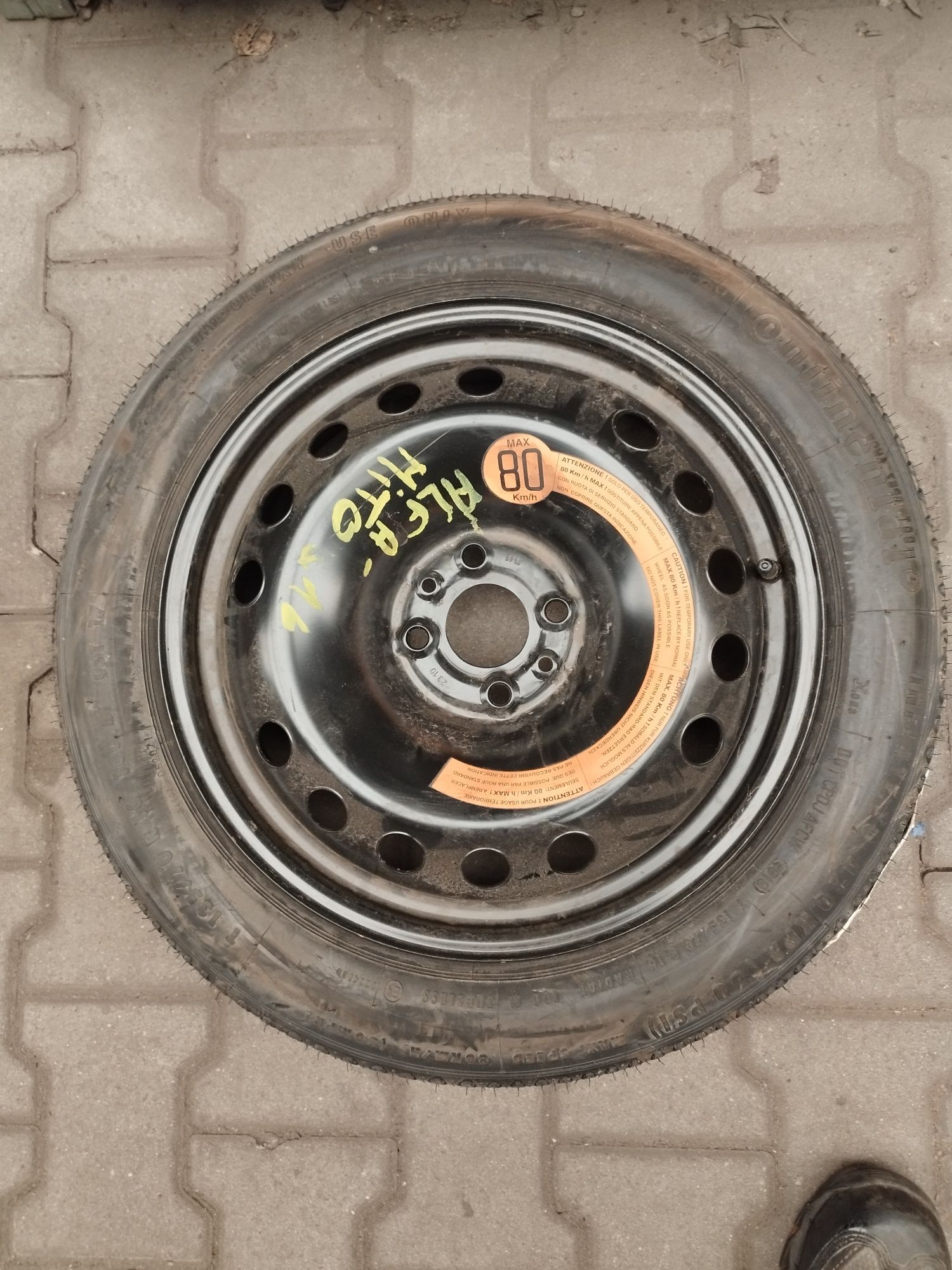 Koło dojazdowe 135/70 r16 4x98 Alfa Fiat