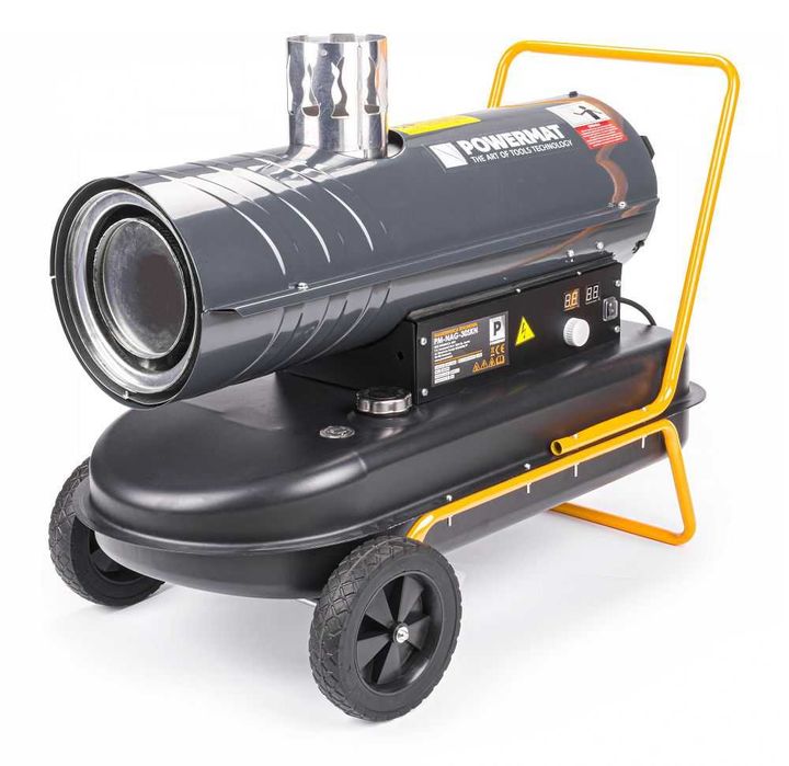 Nagrzewnica olejowa 30kW z odprowadzeniem spalin , termostat  Powermat