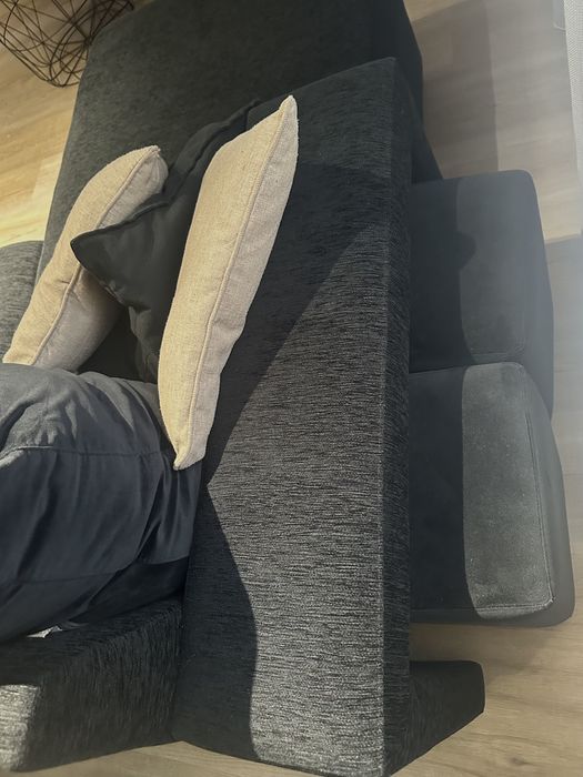 Sofá Chaise Longue Preto