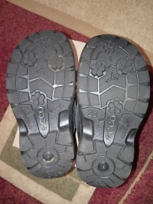 Ботинки зимние Ecco термо сапожки черевики детские