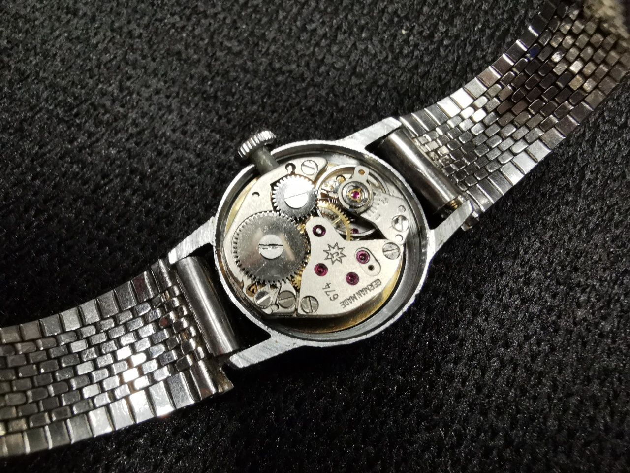 Stary niemiecki zegarek damski mechaniczny Junghans vintage