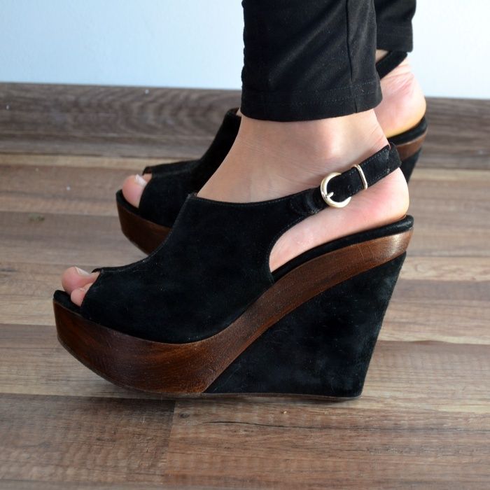 Buty koturny prima moda 38 skóra