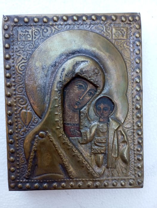 Ikona - XIX wiek Matka Boska  Kazańska