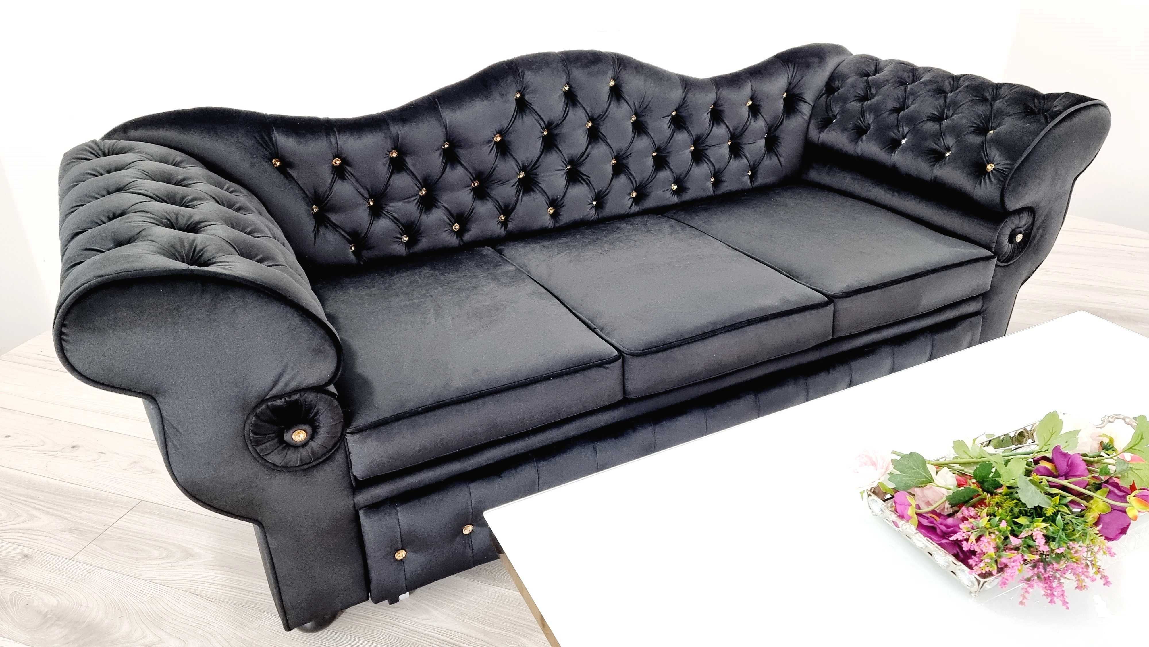 Sofa Glamour Chesterfield rozkładana / Producent / KOLOR