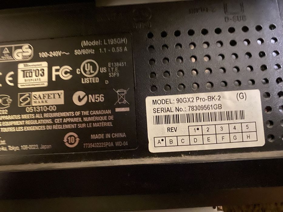 Монітор NEC 90GH2 Pro-BK-3