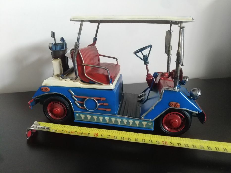 Miniatura Vintage de carro de Golf, em metal