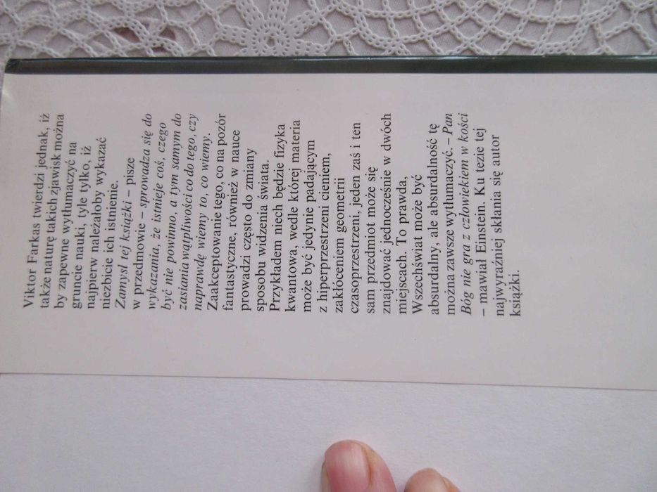 Niewytłumaczalne zjawiska Farkas obwoluta oprawa twarda 1994