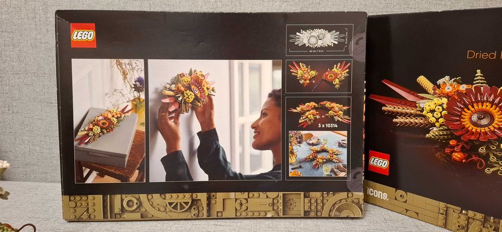 LEGO 10314 suszone kwiaty, stroik, UNIKATOWE- zakończona produkcja