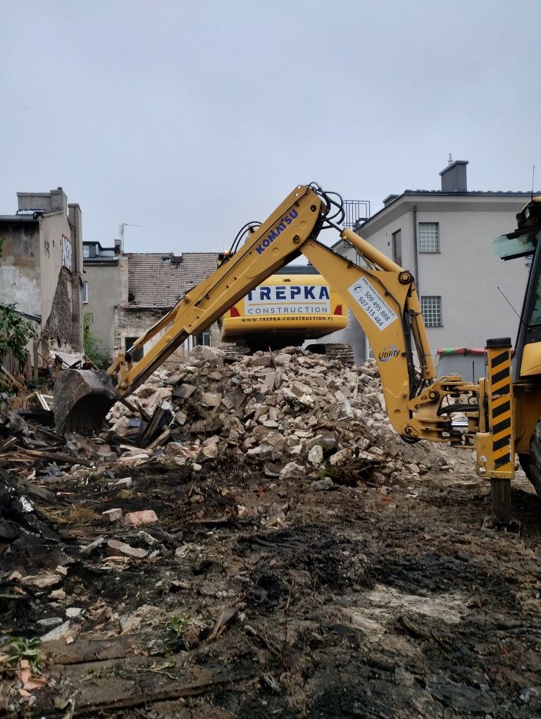 Rozbiórki obiektów.Wyburzenia budynków..Demontaże.Roboty ziemne.