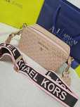 Torebka torba Michael Kors kuferek jasny pudr monogram damski