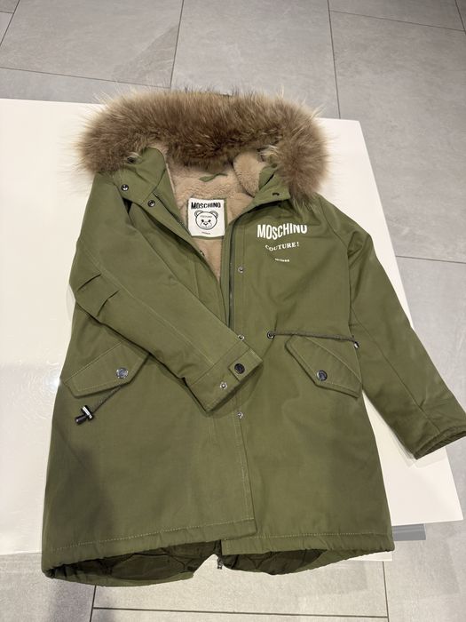 Kurtka dziecięca Moschino , parka , khaki 10 lat , 140 cm