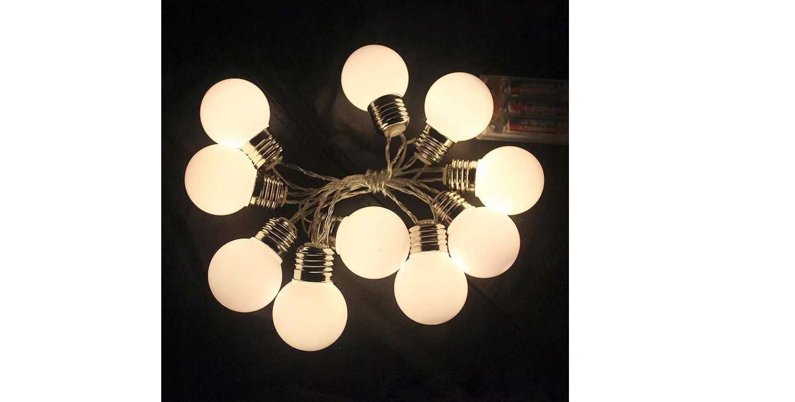 LAMPKI OGRODOWE Grilanda Solarna Do OGRODU Kluki Żarówki XXL 280 cm