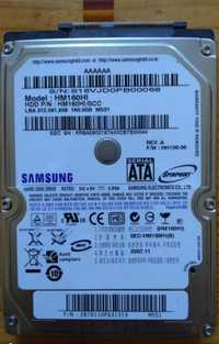 Жесткий диск 2.5 SATA Samsung 160GB 5400rpm 8MB