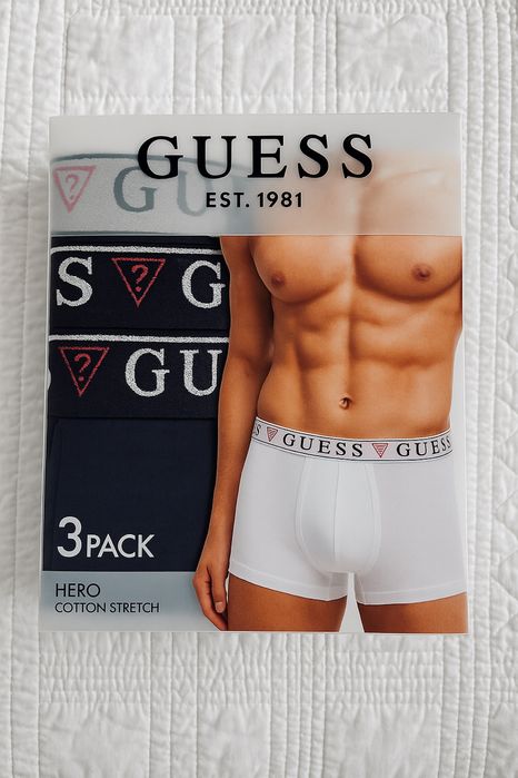 Guess bokserki meskie orginalne 3 pary XXL