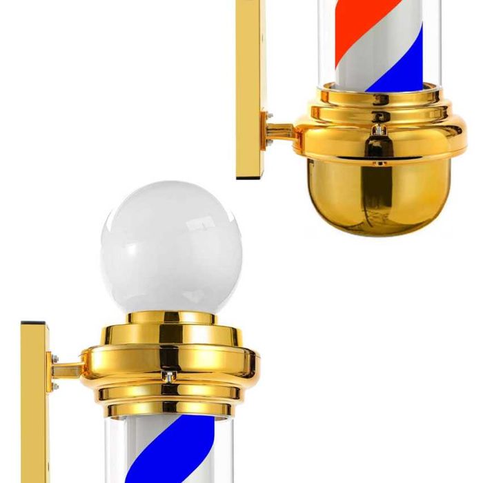 Luminária de Barbearia Barbeiro Barber Pole S NOVAS