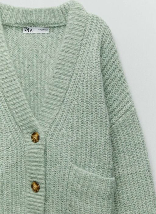 Kardigan oversize z wełną Zara