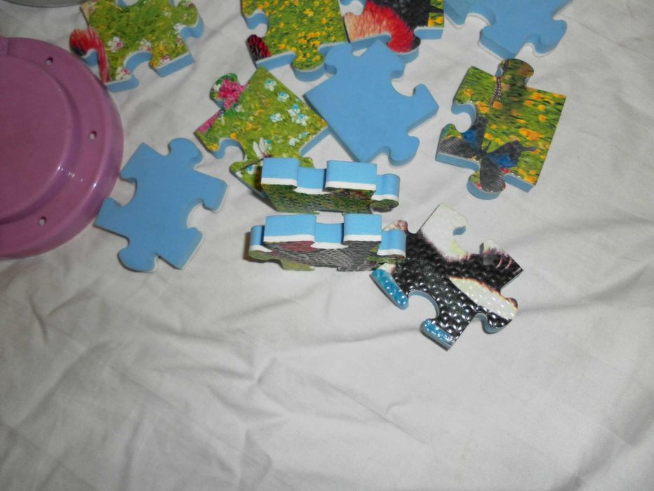 Grube Puzzle z Gąbki w Fajnym Słoju.