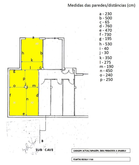 Garagem ampla 50 m²+ – Rua António Jardim nº21 [Particular]