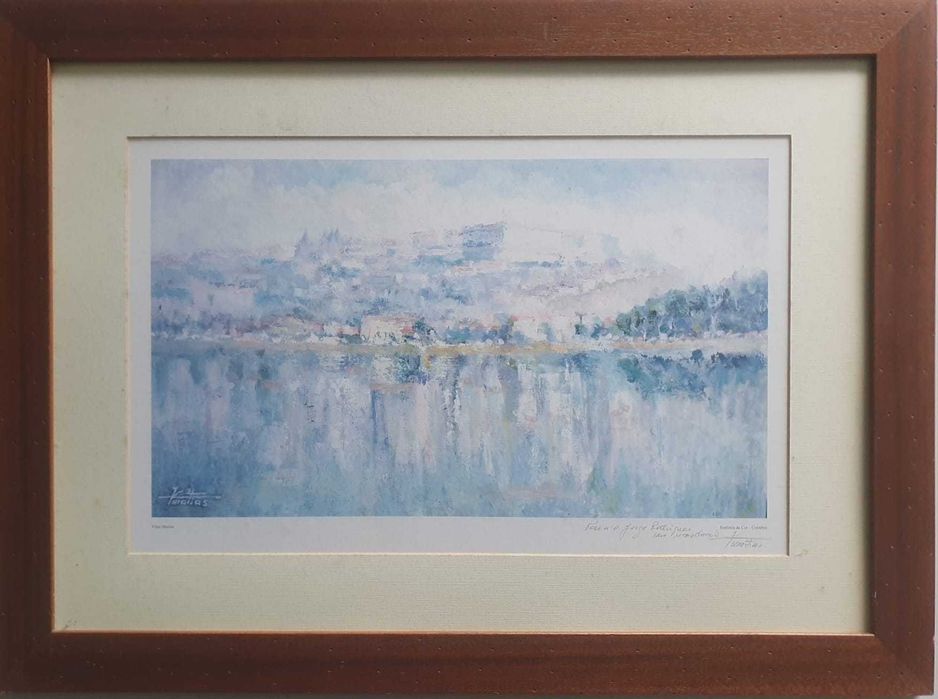 Aguarela da cidade de Coimbra.