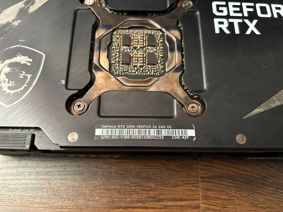 Видеокарта RTX 3090 24GB MSI VENTUS 3X OC (RTX 3090 VENTUS 3X 24G OC)