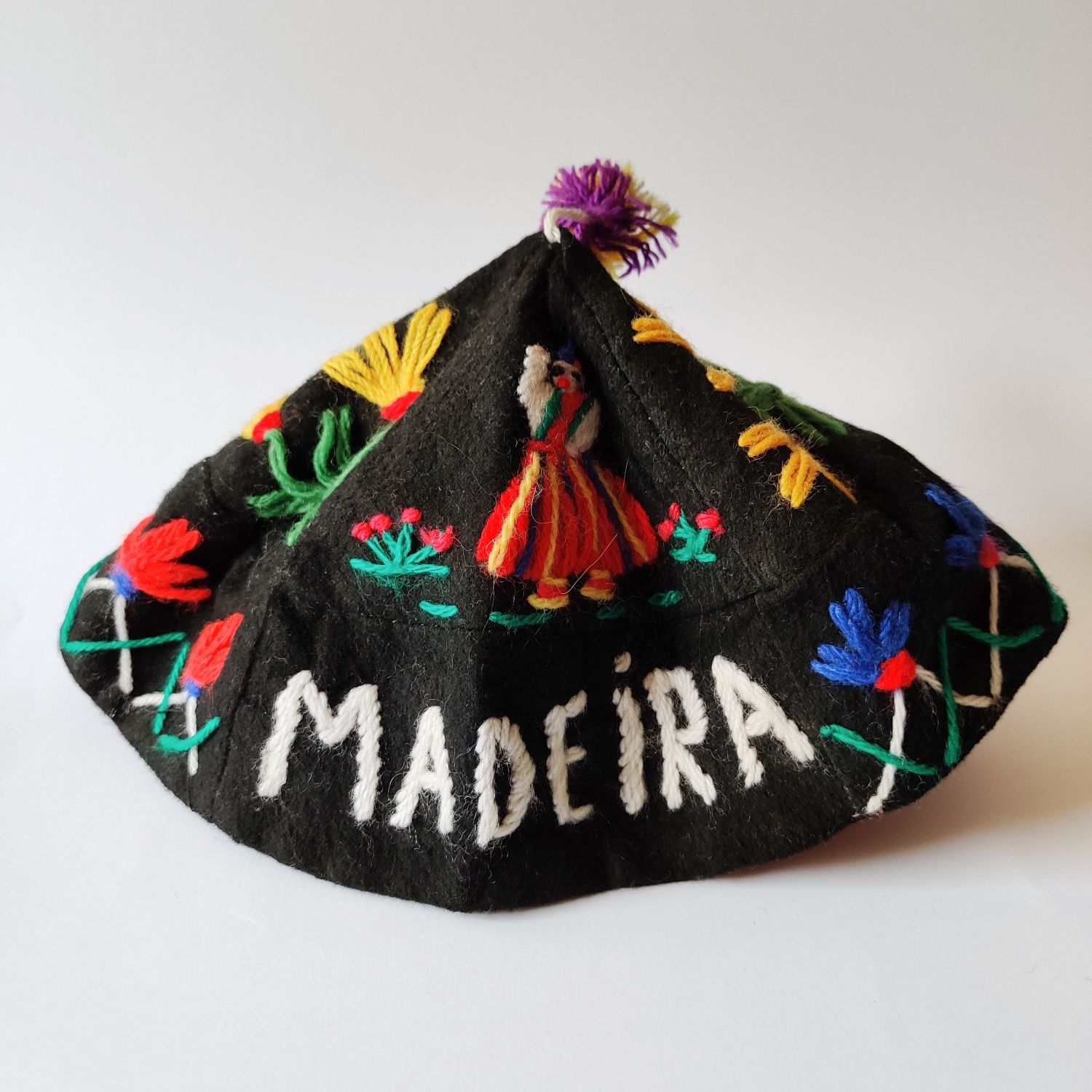 Chapéu tradicional Ilha da Madeira vintage (sem uso)
