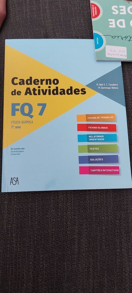 Caderno de atividades Físico-química do 7°ano