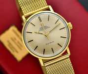 Zegarek vintage OMEGA Geneve Chronometer - ZŁOTY 18K - 1968 - Pudełko