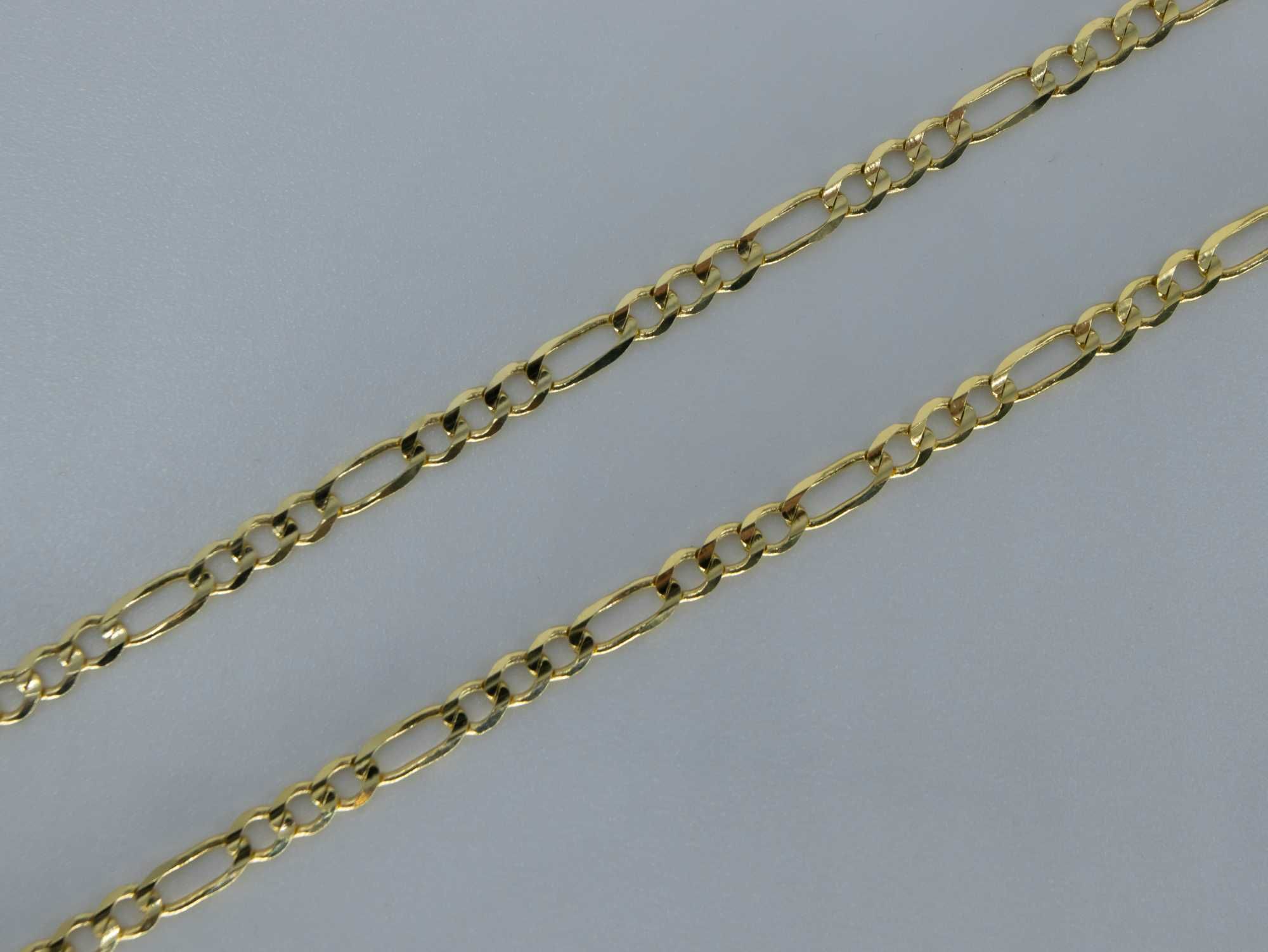 złoty łańcuszek 585 14K 7,33gram 50cm Figaro Nowe Okazja