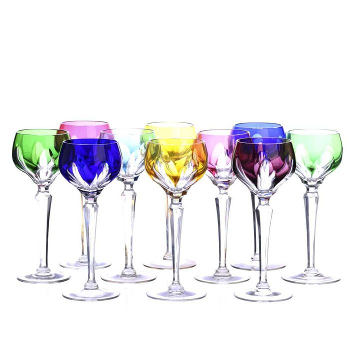 Conjunto de 12 copos "Cisne" - Jean Claude, France