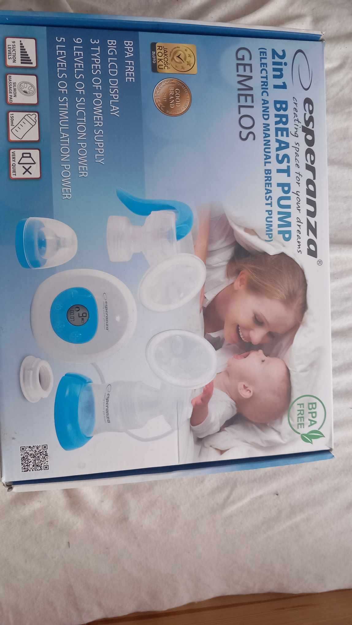 Esperenza 2 w 1 breast pump gemelos dla dzieci.
