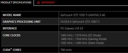 GTX 1050 TI 4gb MSI como NOVA