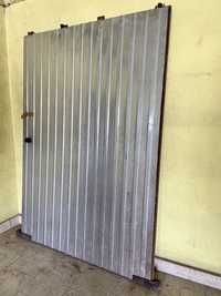 Drzwi przesuwne zewnętrzne magazynowe metalowe 156x220