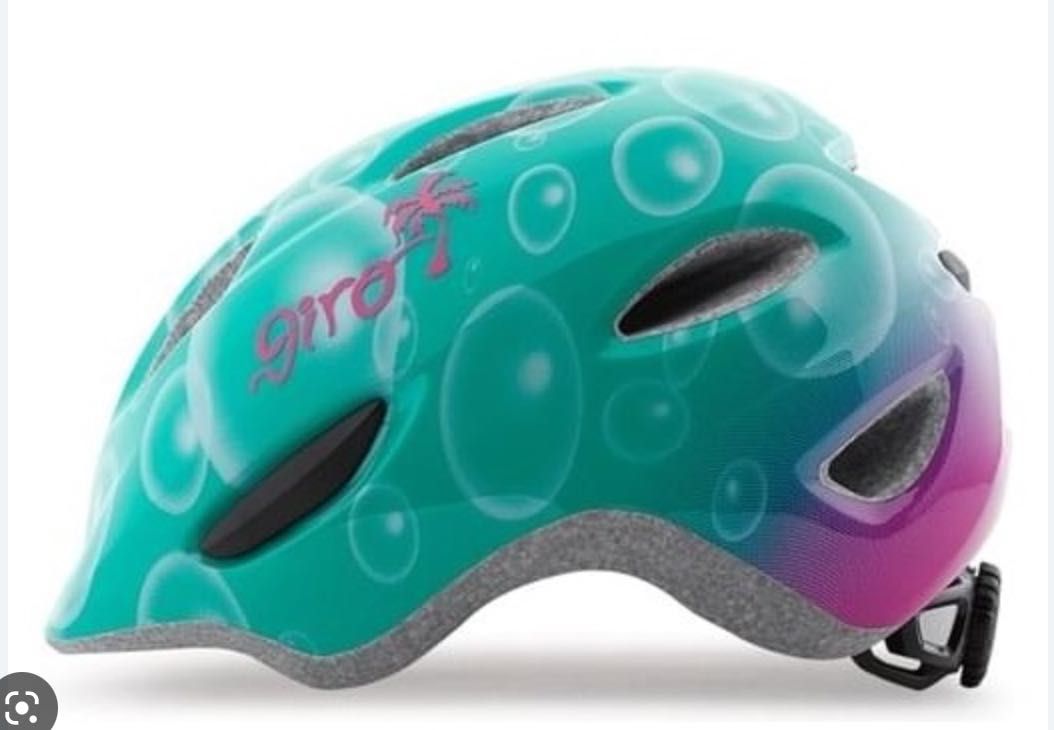 Kask dziecięcy GIRO Kids Scamp XS 45-49 Turkusowy Bańki