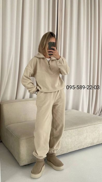 Жіночий флісовий костюм, жіночий теплий костюм зимовий костюм флісовий