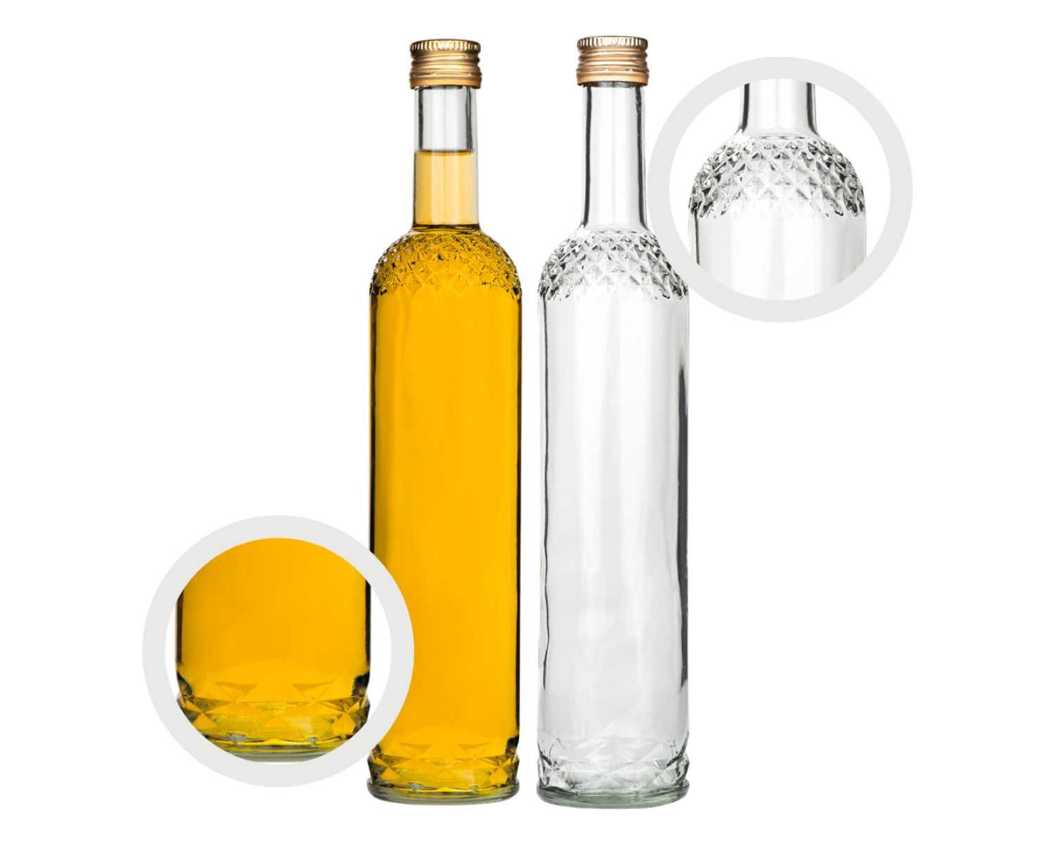 Zestaw 5 sztuk Butelka monopolowa na nalewki bimber Nargiz 500 ml