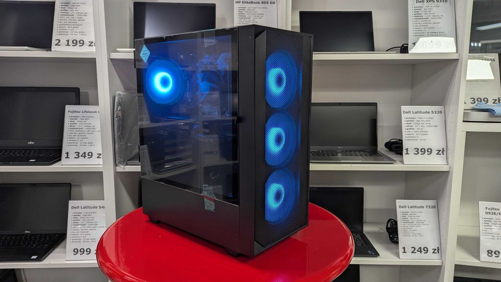 OD RĘKI Nowy Komputer Gamingowy Intel i5 16GB 1TB RX 7600 W11 Faktura