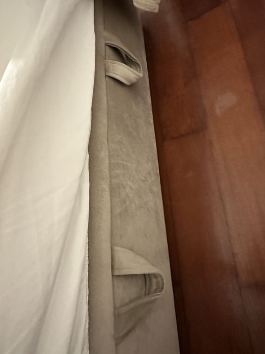 Cama sommier 1,6x2m com arrumacao e colchao Ema