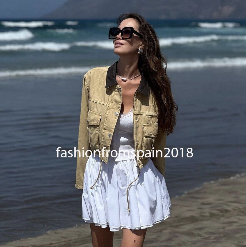 Стильна вкорочена джинсовка ZARA