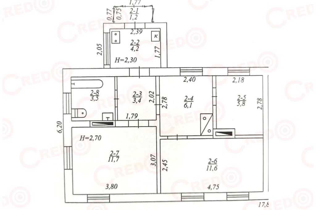 Продаж невеликої 3кімнатної квартири. Гданцівка.